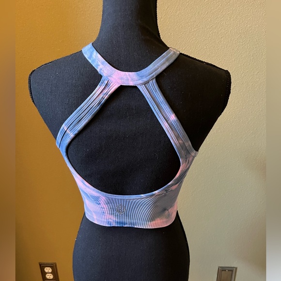 FREE PEOPLE movement custom tie dye Henley top. Size XS/S - Picture 2 of 13